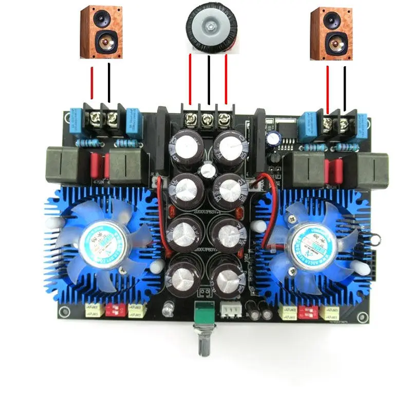 Tda8954-й двухъядерный цифровой аудио усилитель 420 Вт+ 420 Вт 2,0 стерео усилитель аудио с вентилятором Ac24V