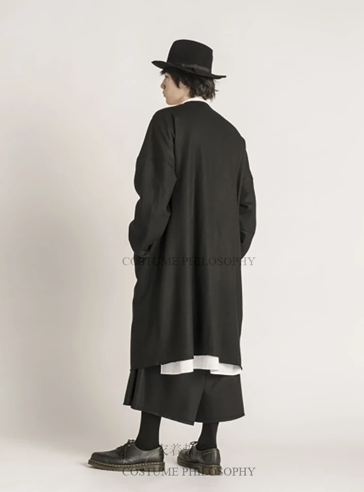 XS-5XL! Новинка мужская одежда модная модель подиума средняя и Длинная Круглая рубашка плюс размер сценический для певца костюмы