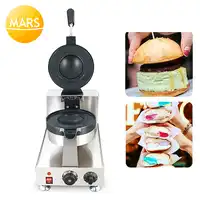 Hot Snack Dessert Machine Donut Ice Cream Burger Krapfen Warmer Italy Gelato Panini Press Sandwich Maker Iron for Breakfast