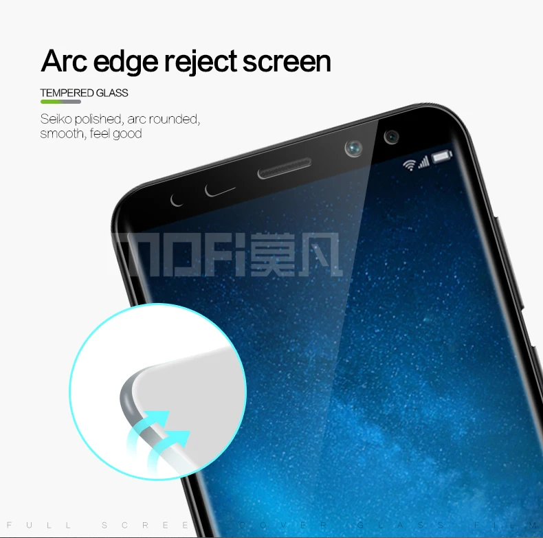 Для HUAWEI Mate 10 Lite стекло закаленное MOFI 3D изогнутое полное покрытие Защитная пленка для Huawei Honor 9i Nova 2i Maimang 6