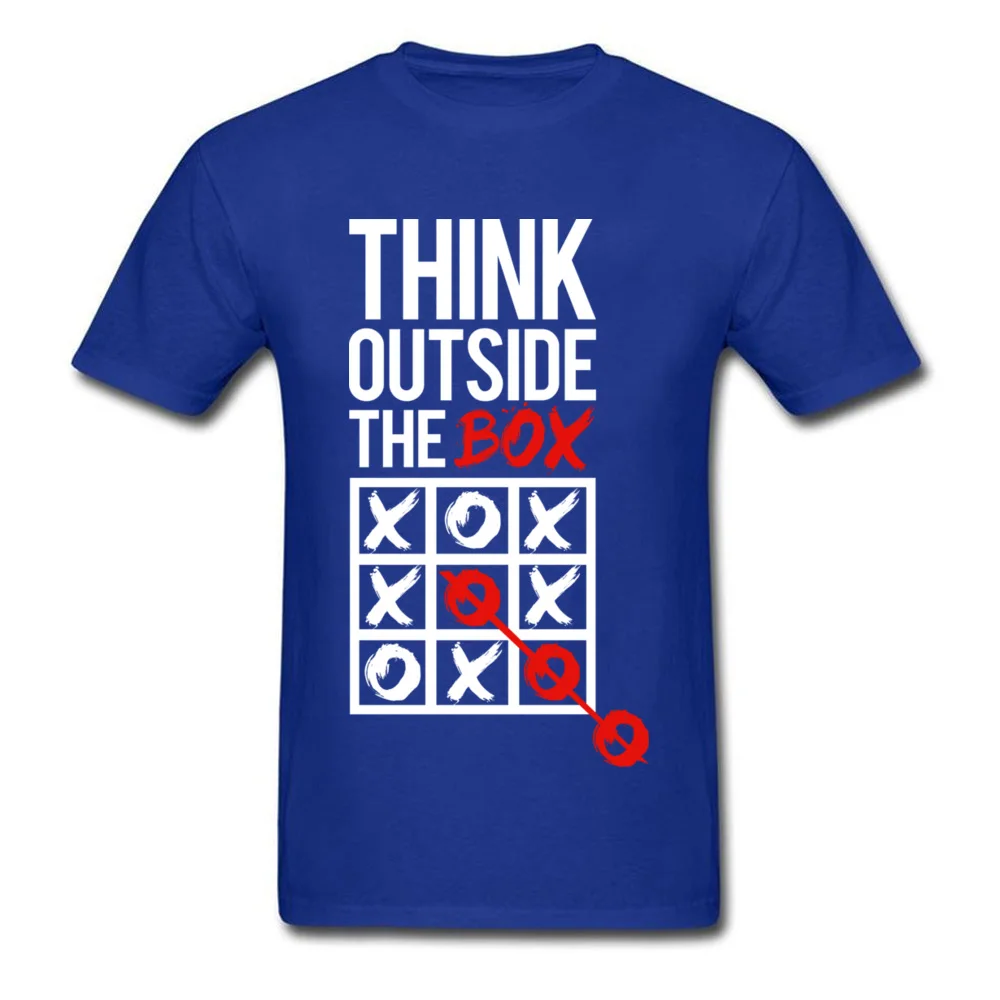 Мужские топы рубашки Think outside the box Company футболки с принтом на топе из чистого