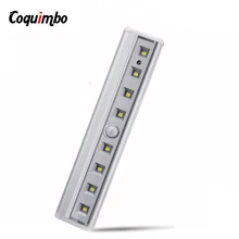 Светильник с датчиком движения Светодио дный 8 светодиодный ночник бар датчик движения светильник свет шкаф под кабин