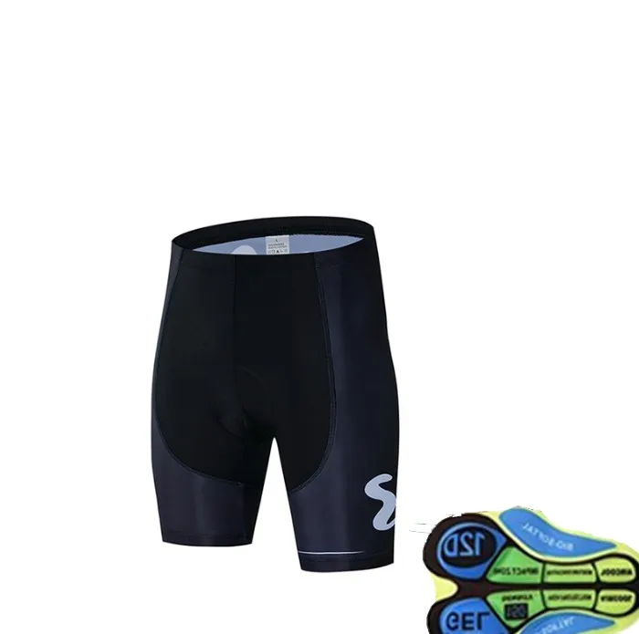 12D гелевая подкладка movistar велосипедная одежда, велосипедные шорты, быстросохнущая велосипедная одежда, мужские летние командные велосипедные шорты - Цвет: cycling shorts 3