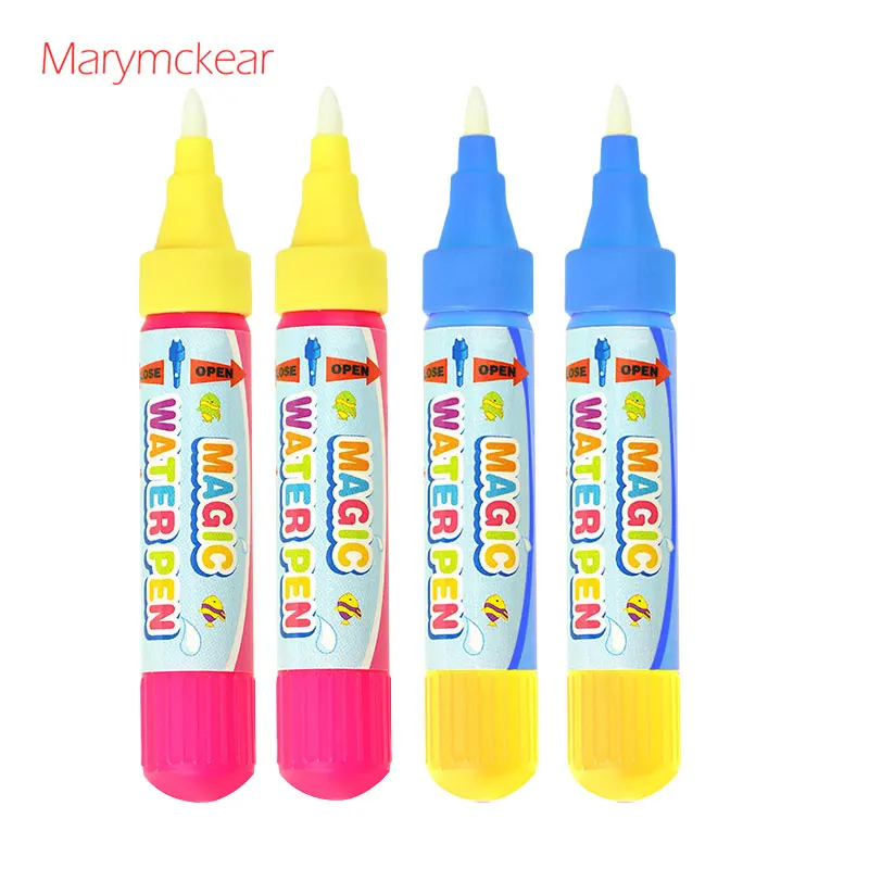 Magic Water Pen No Ink No Chemicals Drawing Pen for Water Painting Mat/Book Kids Educational Learning Tool in Red/ Blue 2 Size 13