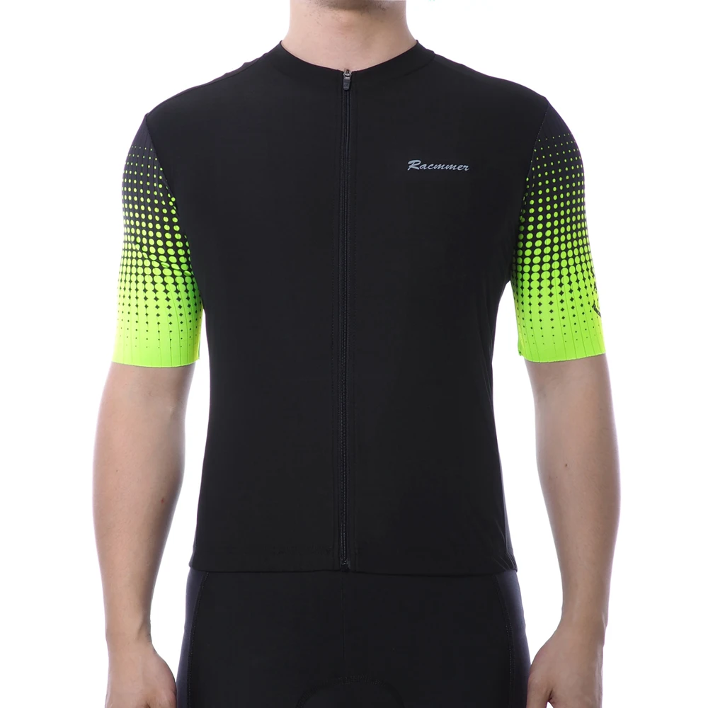 Racmmer мужской велосипедный трикотажный комплект AERO короткий рукав Maillot Ciclismo Hombre Mtb велосипед Джерси рубашка черная Джерси Одежда