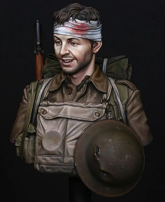 

1/10 Scale Resin Bust Battle of Dunkirk Figure Model Kit Free Shipping