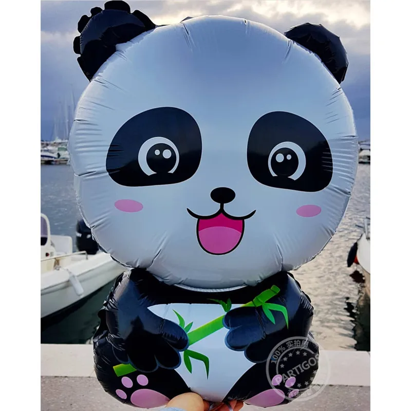 Мультфильм панда фольгированные шары мультфильм животное шар воздушный шар с пандой День Рождения украшения Globos Малыш игрушка гелий babyshow поставки