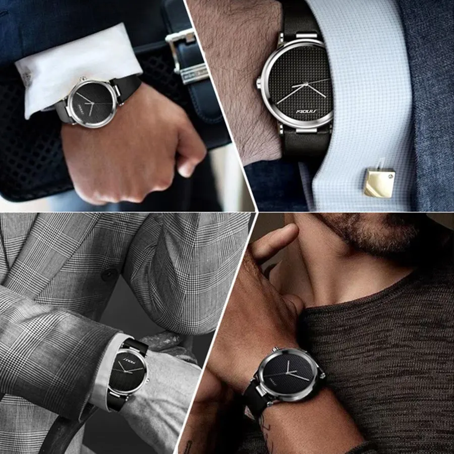 Super Slim Новое Прибытие Кварцевые Часы Luxury Brand sinobi простой часы мужской