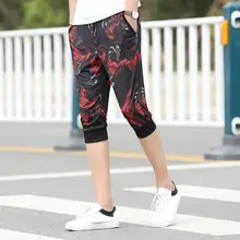 Укороченные Брюки Мужская спортивная одежда мужские шорты джоггеры потливость Тонкий Фитнес верхняя одежда тренировочные брюки летние шорты