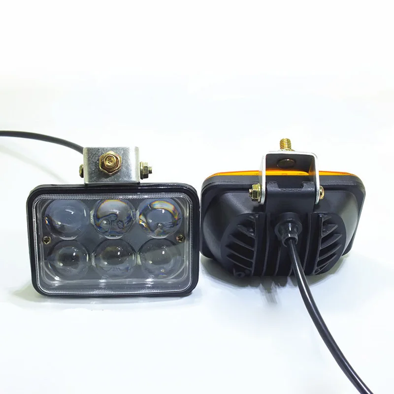 12v/24v/36v/48v/60v/72v/80v 2x18 Вт светодиодный проектор головной светильник автомобильный