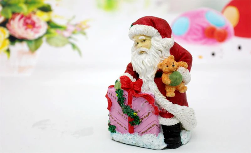 Силикагель Новые поступления Силиконовые Формы Рождественский 3D Санта Клаус Холдинг подарок свечи формы для Новогоднее украшение Мыло Формы