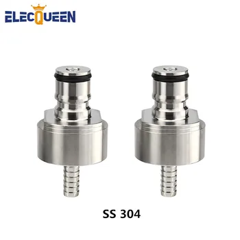 

2pcs/lot 304 Stainless Carbonation Cap w/ 5/16" Barb, Ball Lock Type, fit soft drink PET bottles, Homebrew Kegging