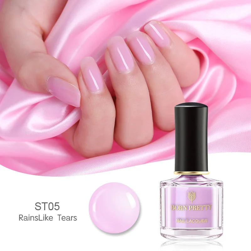 BORN PRETTY Jelly лак для ногтей 6 мл розовый полупрозрачный лак для ногтей 8 цветов Маникюр - Цвет: BP-ST05