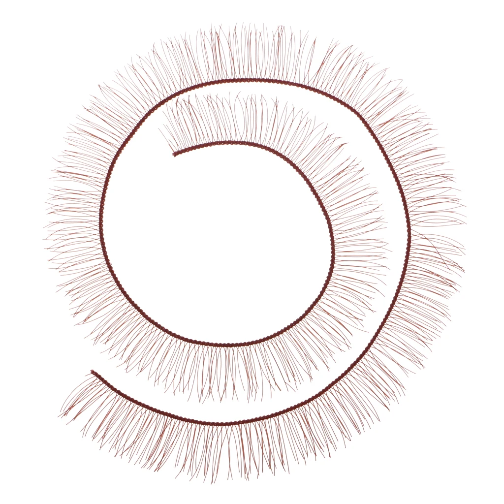 200Pcs Soft Plastic False Eyelashes Eyelash Strips for BJD Baby Dolls Eye Make up 200*8mm Various Colored