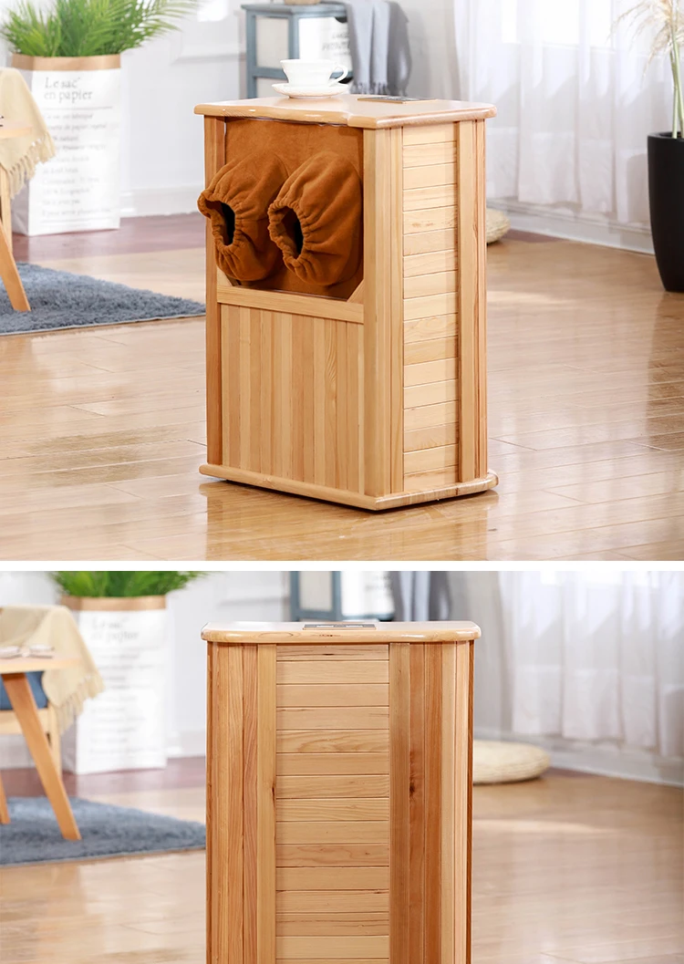 Far infrared wood Foot Sauna spectrum therapy barrel full automatic massage heating barrel Canadian hemlock