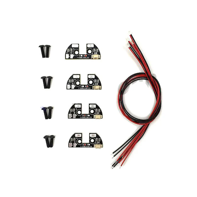 4 шт. Светодиодная панель для квадрокоптера 5 В с кабелем|navigation light|power boardnavigator led