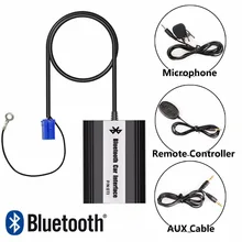 APPS2Car Car Radio Bluetooth Kits Hands Free Calls Music Stream Adaptor Car Integrated USB AUX Jack Interface for Volkswagen