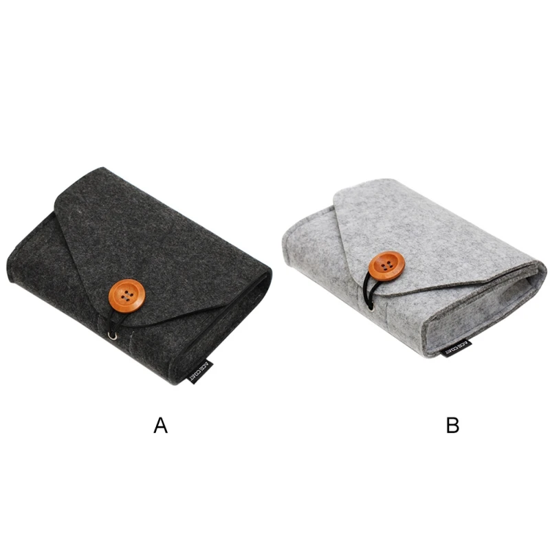 

Felt Bag Notebook Power Storage Bag Headphone Data Cable Storage Bag