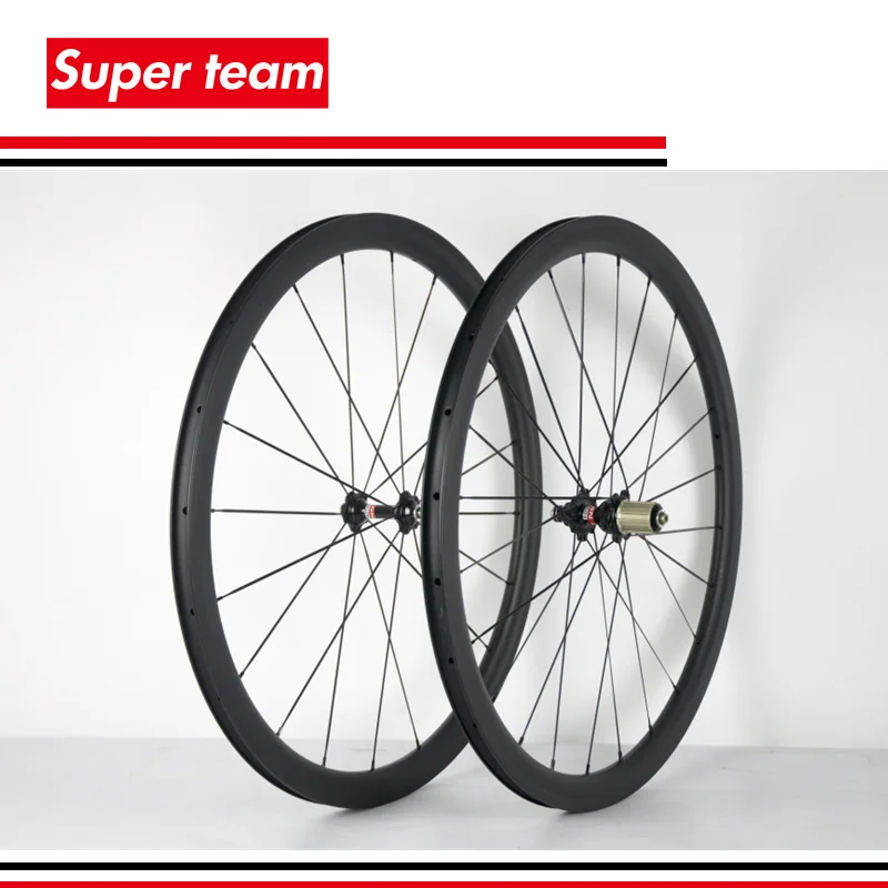 Superteam руль из углеродного волокна 700C 38 мм колеса для шоссейного велосипеда 3K