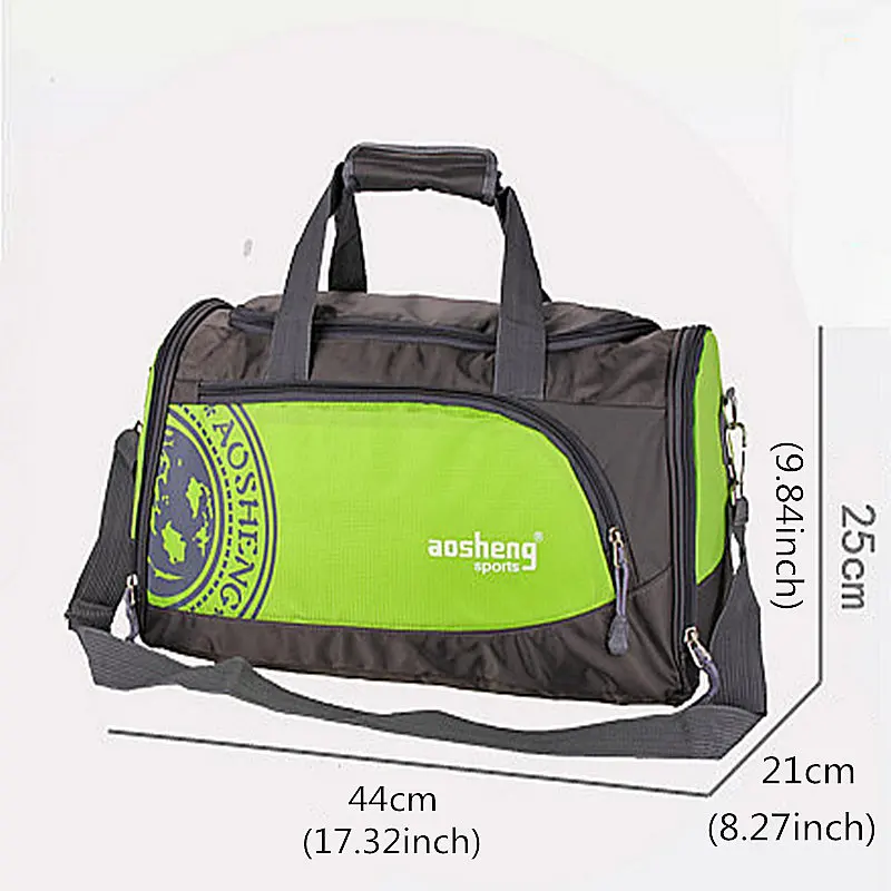 AOSHENG Nylon Outdoor Male Sport Bag Professional Men And Women Fitness Shoulder Gym Bag Hot Training Female Yoga Duffel Bag