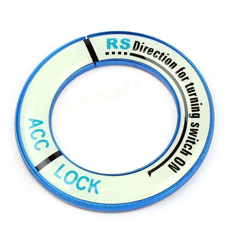 Светящийся сплав автомобильный переключатель зажигания Крышка Авто аксессуары наклейки для Honda: FIT City CIVIC Ciimo Accord CRV ODYSSEY E10599