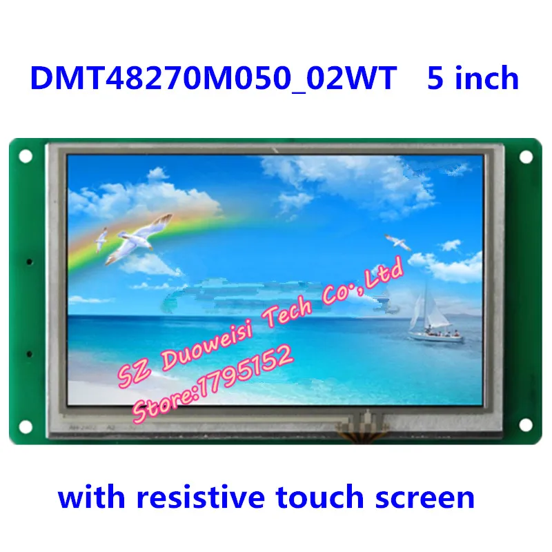 

5" Mini DGUS LCD module resistive touch screen DMT48270M050_02W serial screen