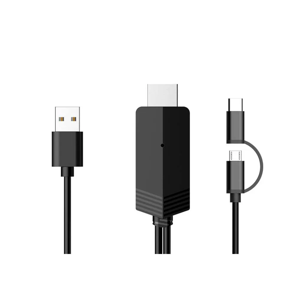 

Koqit Mirascreen TV Stick Micro USB Type C Cable Plug Play Mirroring Screen For Android HDTV Adapter HDMI Streaming Full 1080p