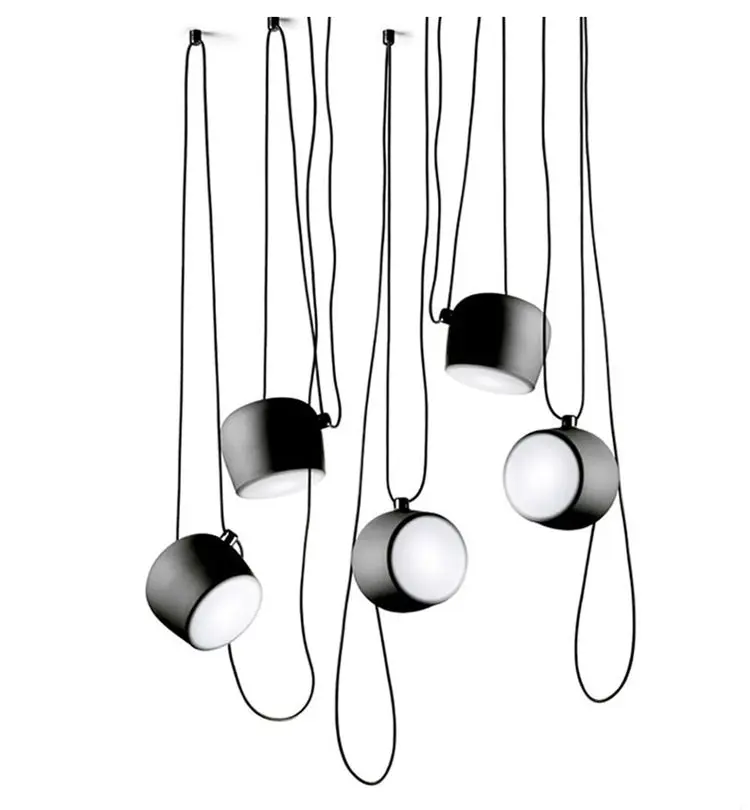 Lampshde железные современные подвесные лампы e27 220v для декора дома/офиса подвесной