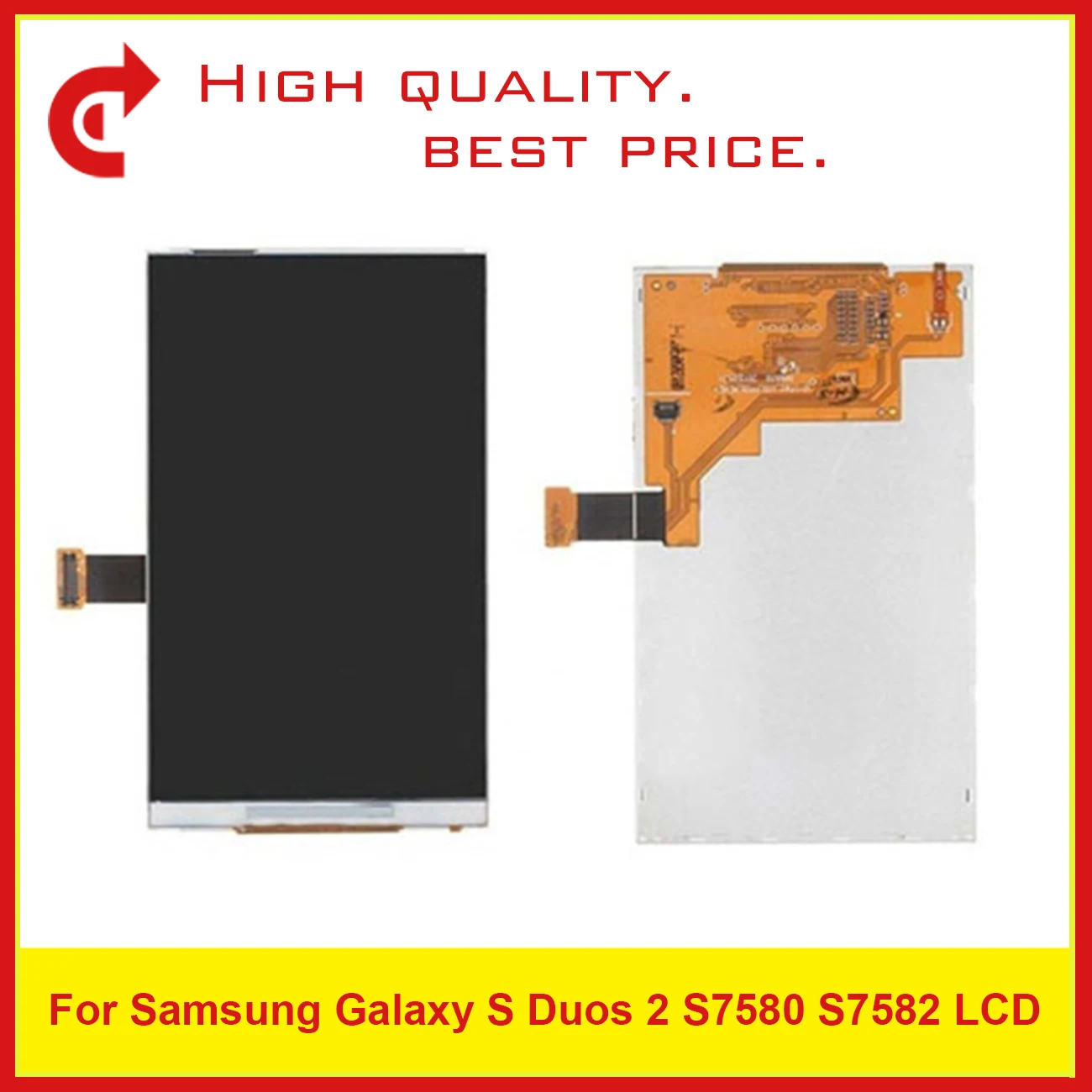 

High Quality 4.0" For Samsung Galaxy S Duos 2 S7580 S7582 LCD Display With Touch Screen Digitizer Sensor Panel+Tracking Code