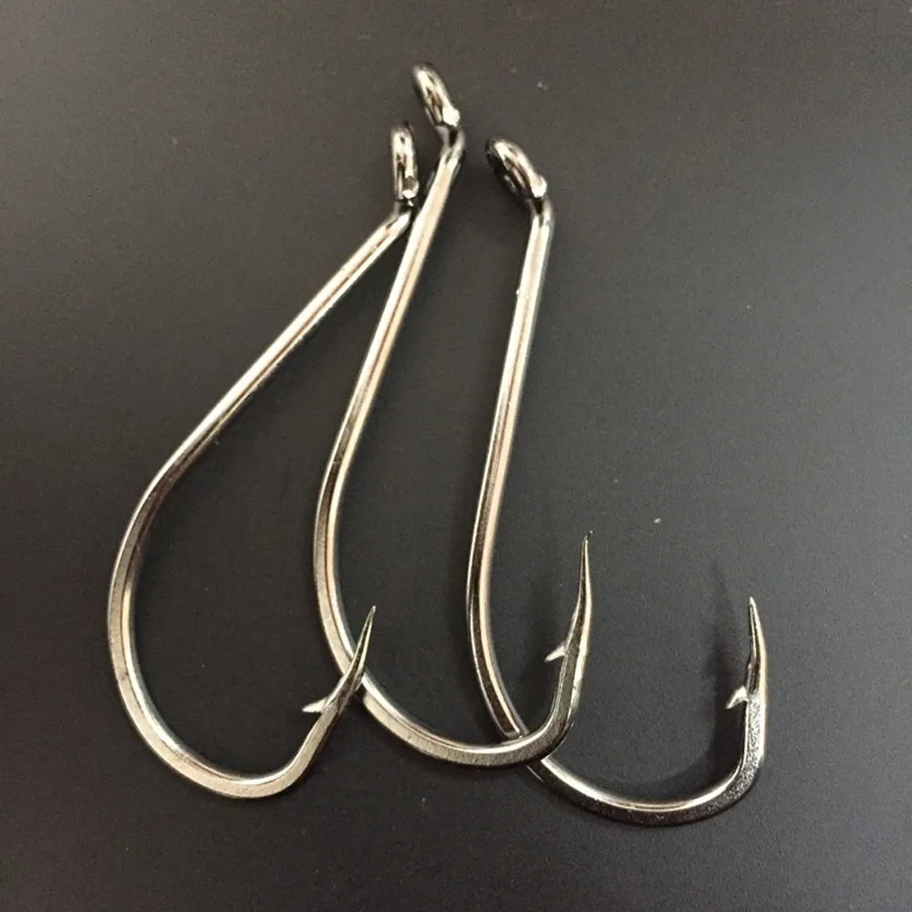 CN05 50 штук 10/0 mustad Рыбалка крючок из нержавеющей стали крючок для ловли осьминогов Большой Крючок для рыбалки