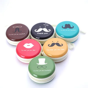 

Moustache SD Hold Case Storage Carrying Hard Bag Box Case for Earphone Headphone Earbuds Memory Card Caja de storage bag