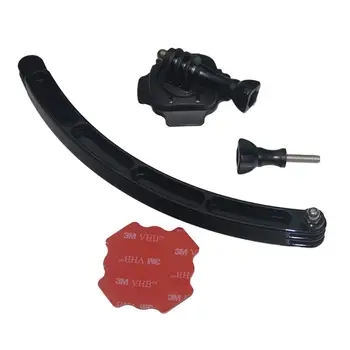 

360 Degrees Swivel Rotation Helmet Base Mount Arm for GoPro Hero 5 4 3+ 3 2 1