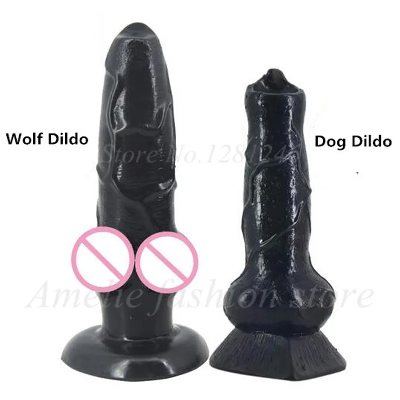 

FAAK Big Dog Wolf Dildo With Suction Cup Adult Thick Wild Sex Animal Penis Anal Plug Sex Toys For Women Lesbian Flirt Erotic