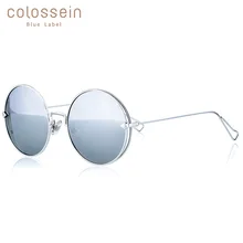 COLOSSEIN модные брендовые винтажные классические женские солнцезащитные очки квадратная металлическая рамка зеркальные новые линзы элегантные очки красивые UV400