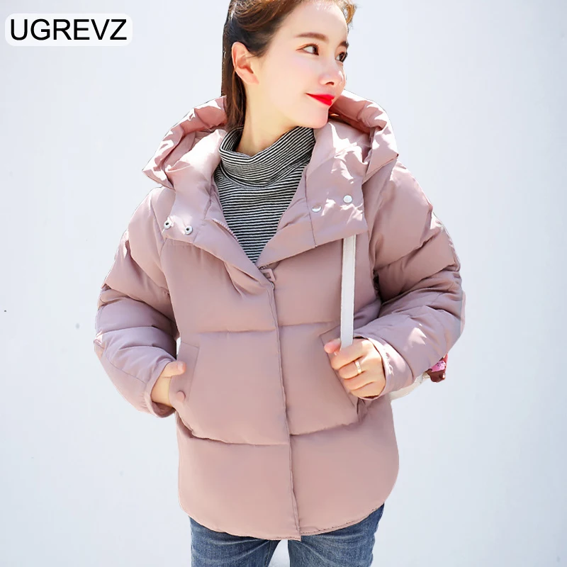 UGREVZ 2018 зимняя куртка Для женщин парки утепленная верхняя одежда пальто с