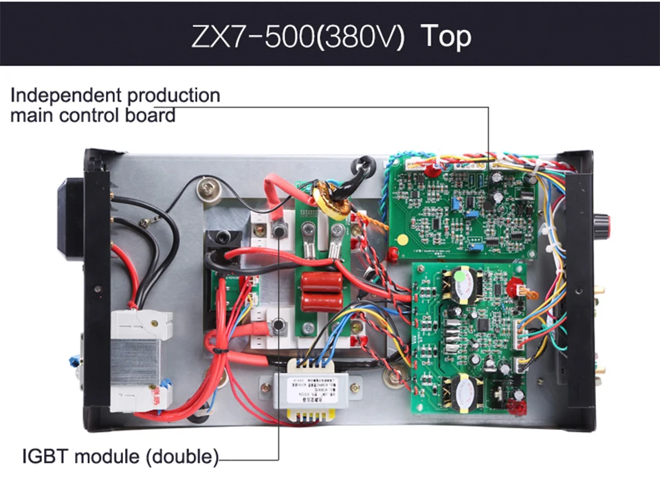 Стыковой сварочный аппарат ZX7-500 Модернизированная версия промышленный 380 В 49KVA 12600 Вт высокой мощности двойной модуль IGBT для 32 мм стальной бар стыковая сварка