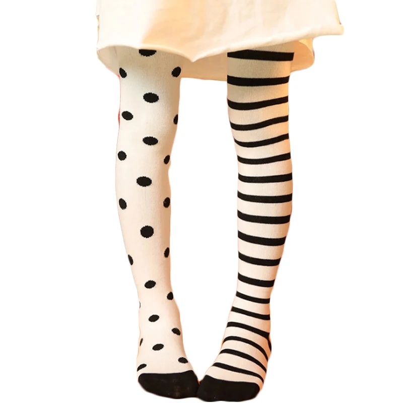

Winter Warm Baby Girl Tights Different 75% Cotton Pantyhose Children Black Star and Solid Black Fashion Tight Ali--03