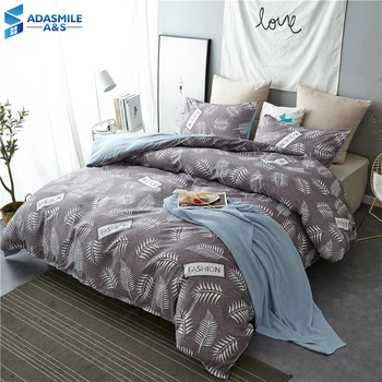 

Adult's Bed Fashion Bed Linen Set Microfiber Soft Romantic Feathers Bed Duvet Cover UK Queen CN Queen Bed Cover Bedding Set