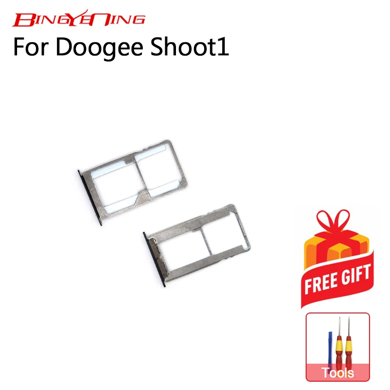 

BingYeNing New Original Main For Doogee Shoot 1 Sim Card Holder 100% Original Sim Card Slot Tray Holder