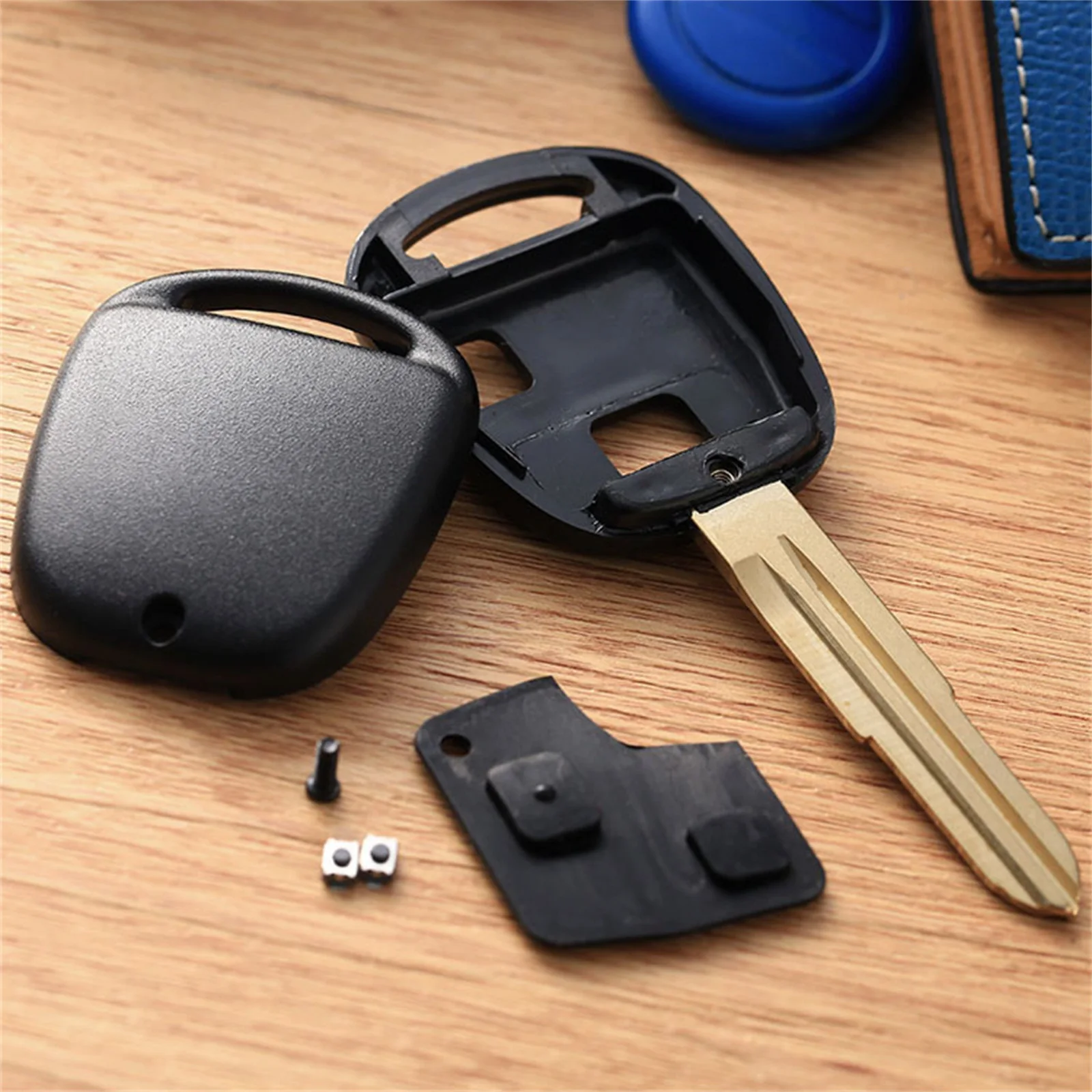 

Car Replacement 2 Buttons Remote Key Shell Cover Fob Car Key Case for TOYOTA Prado Tarago Camry Corolla Rav 4 Avensis Echo