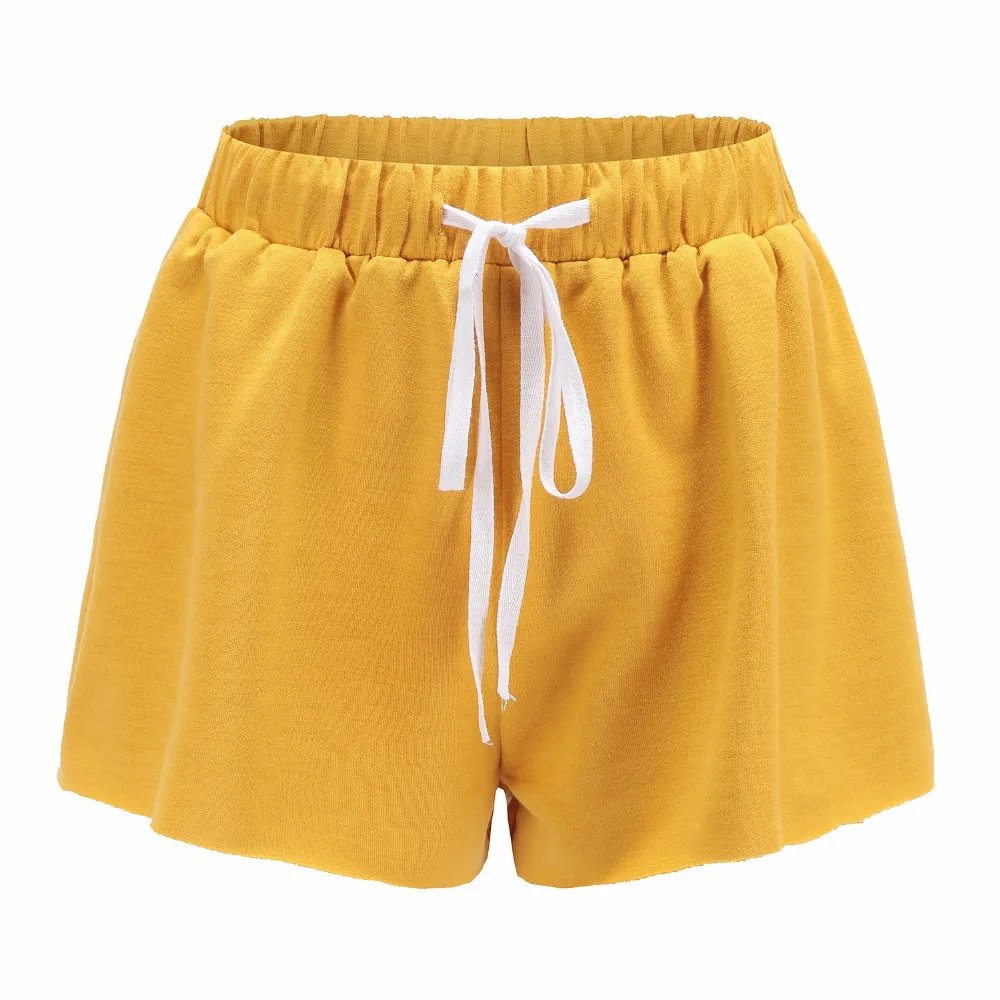 Summer new popular European and American fashion solid color pocket simple high waist wide leg casual women shorts Summer new popular European and American fashion solid color pocket simple high waist wide leg casual women shorts