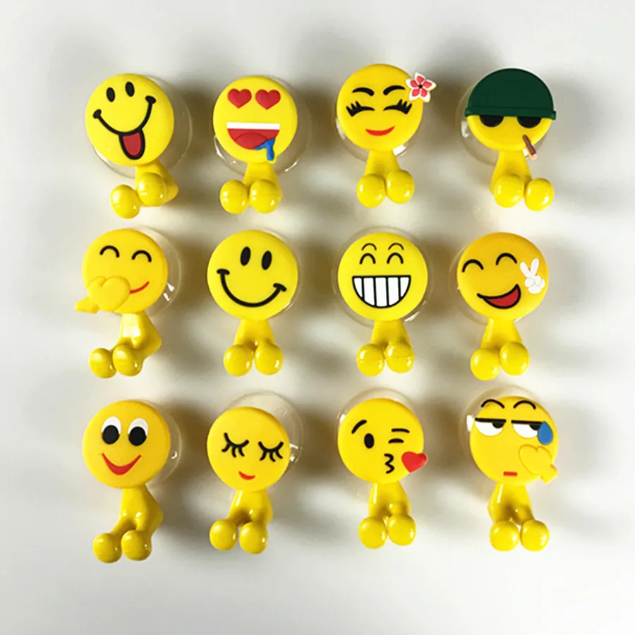 

Multifunctional Cute Cartoon Animal Smiling Face cute Cartoon sucker toothbrush holder suction hooks bathroom set accessories