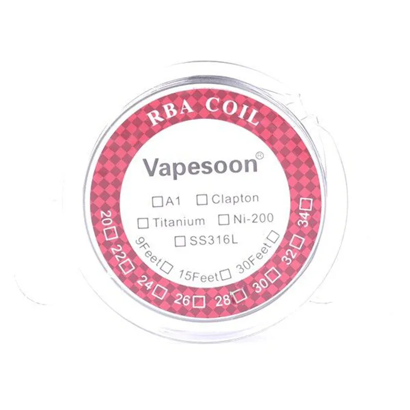 

vapesoon 9feet 3m/roll KA1 A1 Heating Wire for DIY e-Cigarette Tank Atomizer RDA RBA Coil Vaporizer Coil