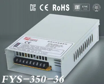 

Factory outlet 350W 36V 9.7A LED Rain-Proof switch power supply ac dc power transformer low price high quality (FYS-350-36)