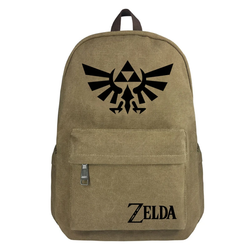Buy Hot Game Zelda Backpack Canvas School Bag Black