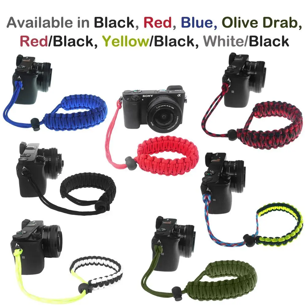 Braided 550 Paracord Adjustable Camera Wrist Strap