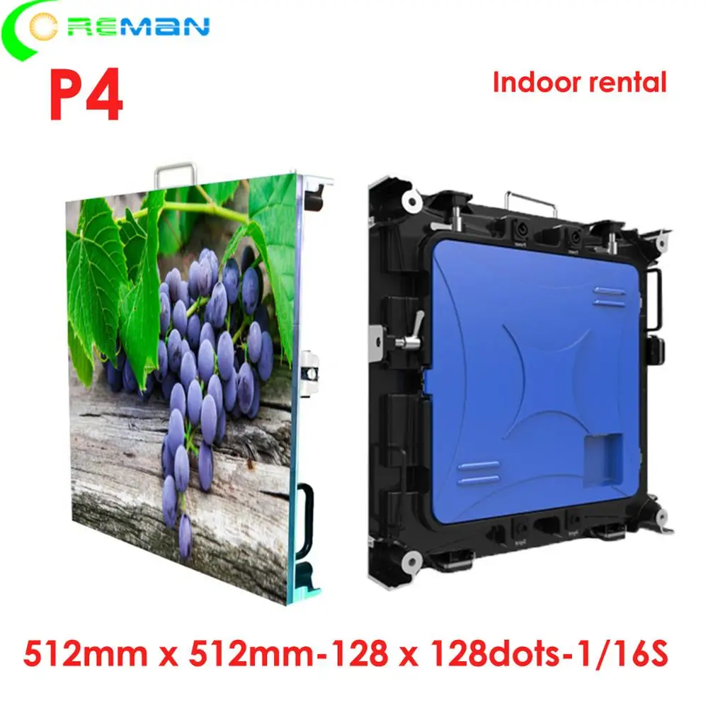 Длительный P4 Китай Крытый светодиодный дисплей smd2121 hd Горячая 512 мм алюминиевый корпус электронный светодиодный видео настенный P3 P4