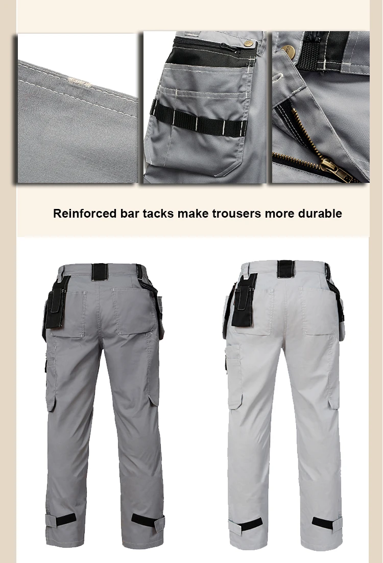 Летние легкие рабочие брюки для плотника, Мужская рабочая одежда, рабочие брюки