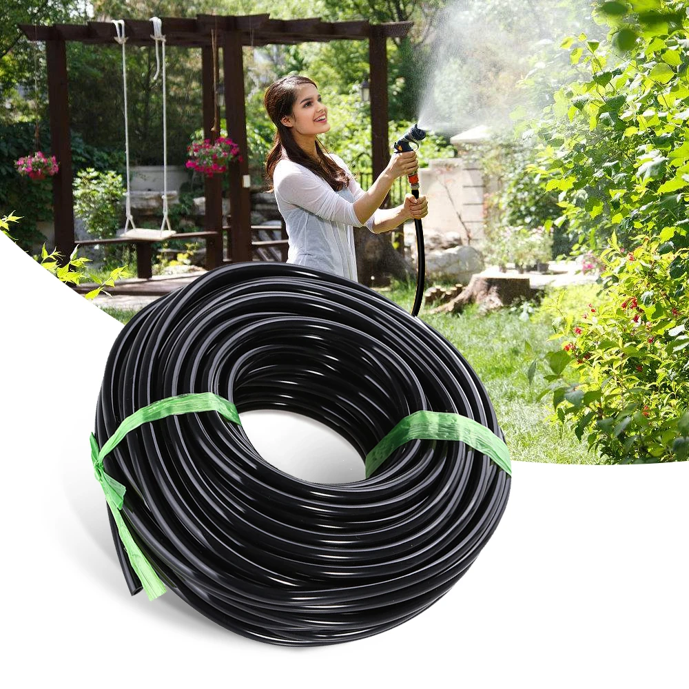 High Quality 20M 3/5 MM And 4/7MM Black Micro Irrigation Pipe Water