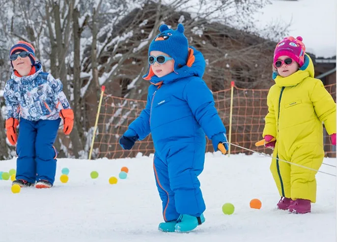 

Retail boys and girls winter wool padded jumpsuit climbing clothes free shipping in stock